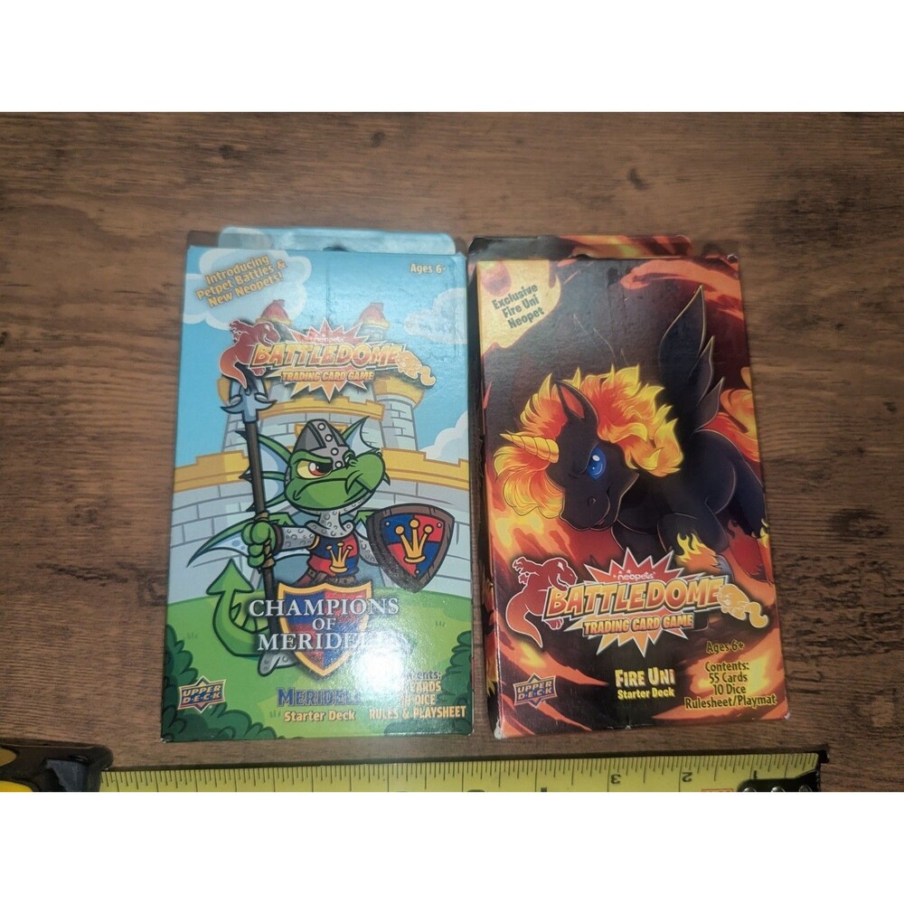 Upper Deck: Neopets - Battledome TCG Starter Decks - Meridell and Fire Uni